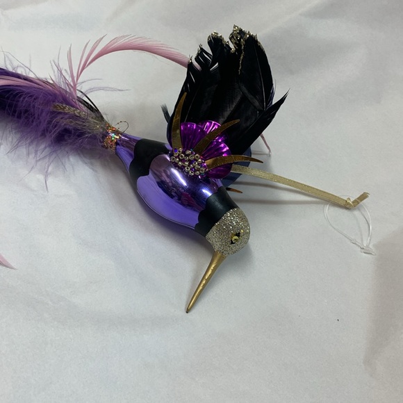 Anthropologie glass hummingbird ornament new - Picture 7 of 7